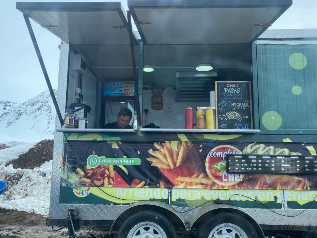 Completos Truck in the Chilean Andes